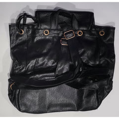 Synthetic Leather Draw String Closure Backpack