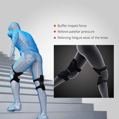 Walk Fit Power Knee Booster, Knee Brace Lift Joint Support Knee Pads Upgrade Spring Brace Rebound Booster,Power Knee Stabilizer Protector Band for Mountaineering Deep Care Squat Gym Training