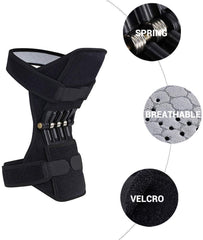 Walk Fit Power Knee Booster, Knee Brace Lift Joint Support Knee Pads Upgrade Spring Brace Rebound Booster,Power Knee Stabilizer Protector Band for Mountaineering Deep Care Squat Gym Training