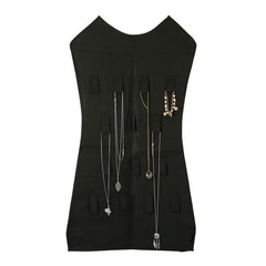 Hanging Jewelry Organizer Bag Black 9inch