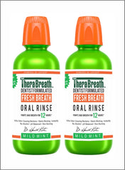 Fresh Breath Oral Rinse  Mild Mint, Pack of 2 for Continuous Fresh Breath