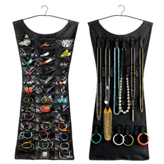Hanging Jewelry Organizer Bag Black 9inch