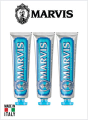 Aquatic Mint Toothpaste Refreshing Mint Flavor Fluoride Toothpaste 85ml Pack Of 3