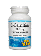Pack Of 60 L-Carnitine Vegetarian 60 Veggie Capsules