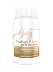 Stabilized R-Lipoic Acid Supreme Dietary Supplement 100mg - 60 Vegetarian Capsules