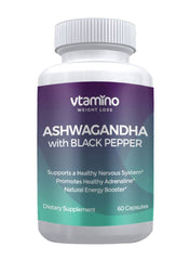 Ashwagandha With Black Pepper - 60 Capsules
