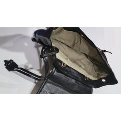 Synthetic Leather Draw String Closure Backpack