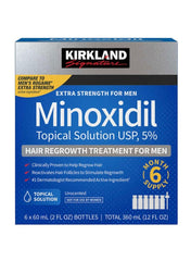 Pack Of 2 Minoxidil Extra Strength Hair Regrowth Treatment Multicolour 12 x 60ml