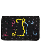 Dogs Polyester Indoor Door Mat