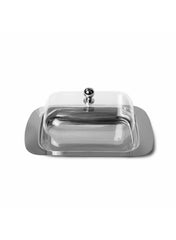 Stainless Steel Butter Dish Plastic Lid (18 X 12 X 7 Cm)