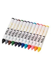 Wax Crayon Mixed Colours 12pcs