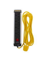 Stanley 4-Sockets Rugged Power Extension Board 5m