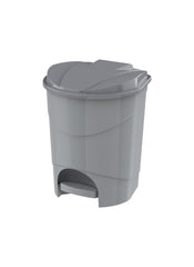 Cosmoplast Plastic Pedal Waste Bin 15 L Pearl Silver