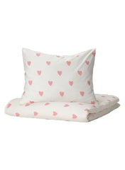 Duvet Cover and Pillowcase Heart Pattern