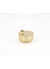 Box Candle Holder, Gold