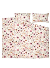 Duvet Cover And 2 Pillow Cases Multi Color Floral Pattern 240 x 220 50 x 80 Cm