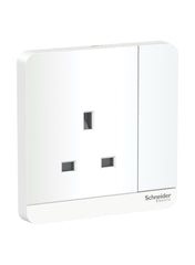 Avatar On 1 Gang Switched Socket With LED Indicator 8.6 x 8.6 x 3.17cm