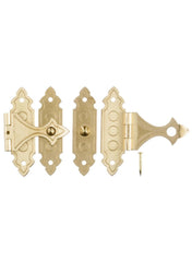 Ace Antique Brass Decorative Catch Pack 2Pcs 3.55cm