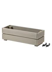 Flower Box Outdoor Stained Light Grey 43x15 cm