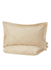 Duvet Cover And 2 Pillowcases Beige 240x220cm And 50x80cm