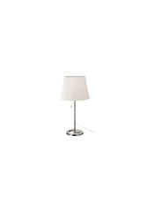 Table Lamp Nickel Plated White