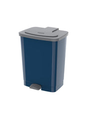 Cosmoplast Plastic Step On Waste Bin W Pedal 17 L Pearl Blue