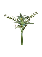 Artificial Bouquet Indoor Outdoor Green 31Cm