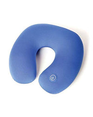Neck Massager Travel Pillow Polyester Blue 11x31cm