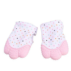 Baby Teething Mitten,Baby Self-Soothing Pain Relief Hand Glove Teether