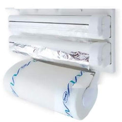 Triple Paper Dispenser For Cling Film Wrap Aluminium Foil And Kitchen Roll