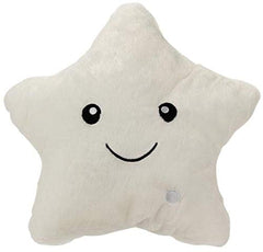Luminous LED Plush Pillow Cotton Pink/Black