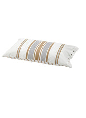 Pillowcase White Brown Striped 50x80cm