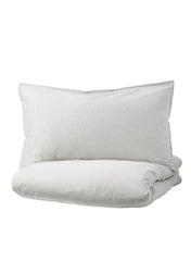 Duvet Cover And 2 Pillow Cases White 240 x 220 By 50 x 80 Cm