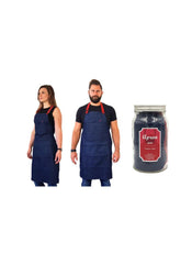 Cookut Denim Leather Belt Apron