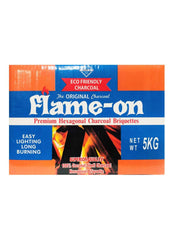 Flame On Hexagonal Charcoal Briquettes