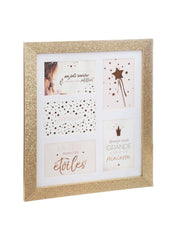 Wooden Multiple Glitter Photo Holder 35 2 X 1 6 X 41 2 Cm