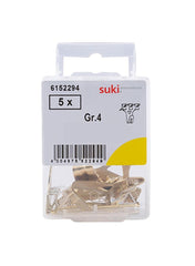 Brass Plated Steel Picture Hooks Pack Of 5