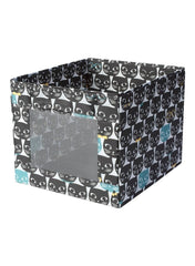 Box White Black Patterned 38X42X33 Cm