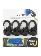 Metal And Plastic Camjam Cord Tightener Pack 4 Piece