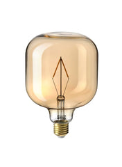 Tube Shaped Brown Clear Glass