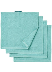 Wash Cloth Turquoise Pack Of 4