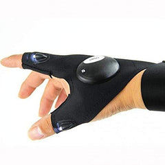 Hand Glove LED Torch Light Black - Telemall UAE