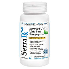 Serra-Rx 260,000 Su Dietary Supplement- 60 Vegetable Capsules
