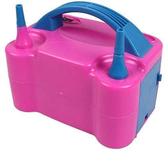 Electric Balloon Blower Air Pump Pink/Blue - Telemall UAE