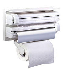 Kitchen Triple Paper Dispenser, White