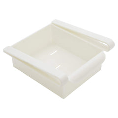Goldedge Plastic Fridge Rolling Storage, White