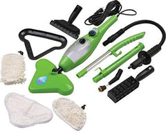 5-In-1 X5 Elite Steam Vapor Spray Mop Green/White/Black 20.8x11x7.1inch - Telemall UAE
