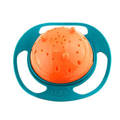 Universal Gyro Bowl Practical Design Children Rotary Balance Bowl Novelty Gyro Umbrella Bowl 360 Rotate Spill-Proof Bowl