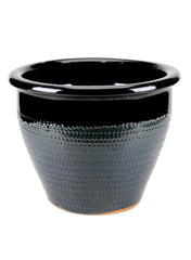 M Planter Relief Ceramic Plant Pot