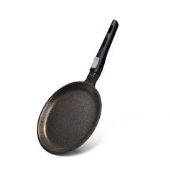 Fissman Kitchen Cookware Crepe Pan Rebusto 24 cm With Detachable Handle With Induction Bottom (Aluminum With Non-Stick Coating)